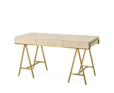 Delilah Desk- Cream Shagreen